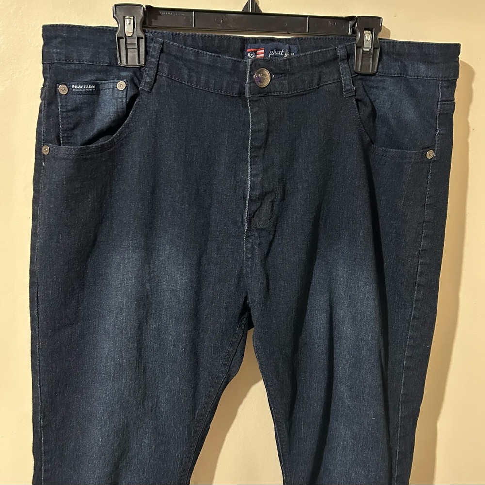 Phat Farm Men's Jeans 38x30 Skinny Fit Stretch Dark Wash Y2K Streetwear Vintage‎ - Picture 2 of 12
